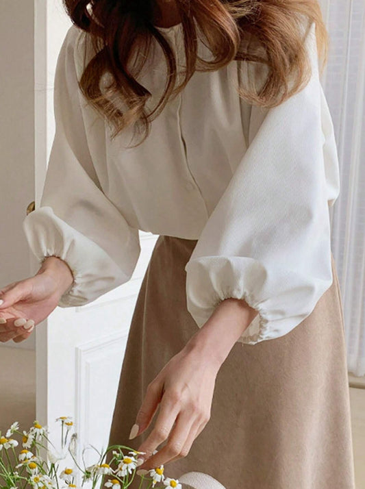 All-Season Solid Blouse